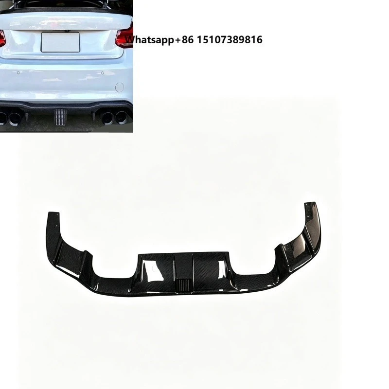 F87 M2 Rear Diffuser Splitter With Led Light for  F87 M2 Coupe 2016-2020 Rear Bumper Lip Spoiler Car Accessories
