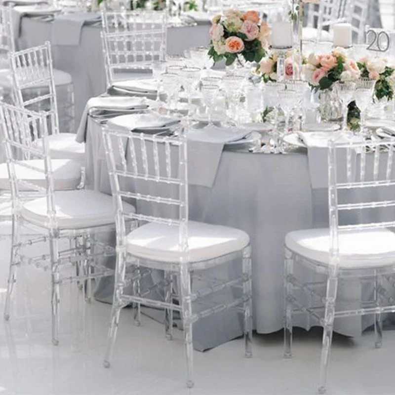 

l # Restaurant PP Dining Chair Restaurant Stackable White High Quality Plastic Wedding Chair Hotel Furniture