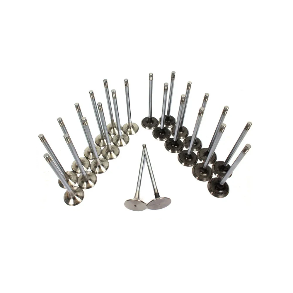 Engine Parts 24pcs Intake & Exhaust Valve Kit Fit 2.5 3.0 3.2 L M52 M54 For BMW 3 5 X3 X5 Z3 Z4 2.5L 3.0L 3.2L L6 GAS