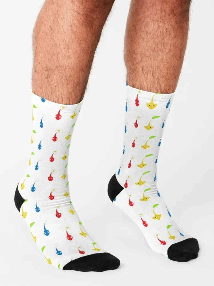 Pikmin characters Socks retro set Women Socks Men\'s