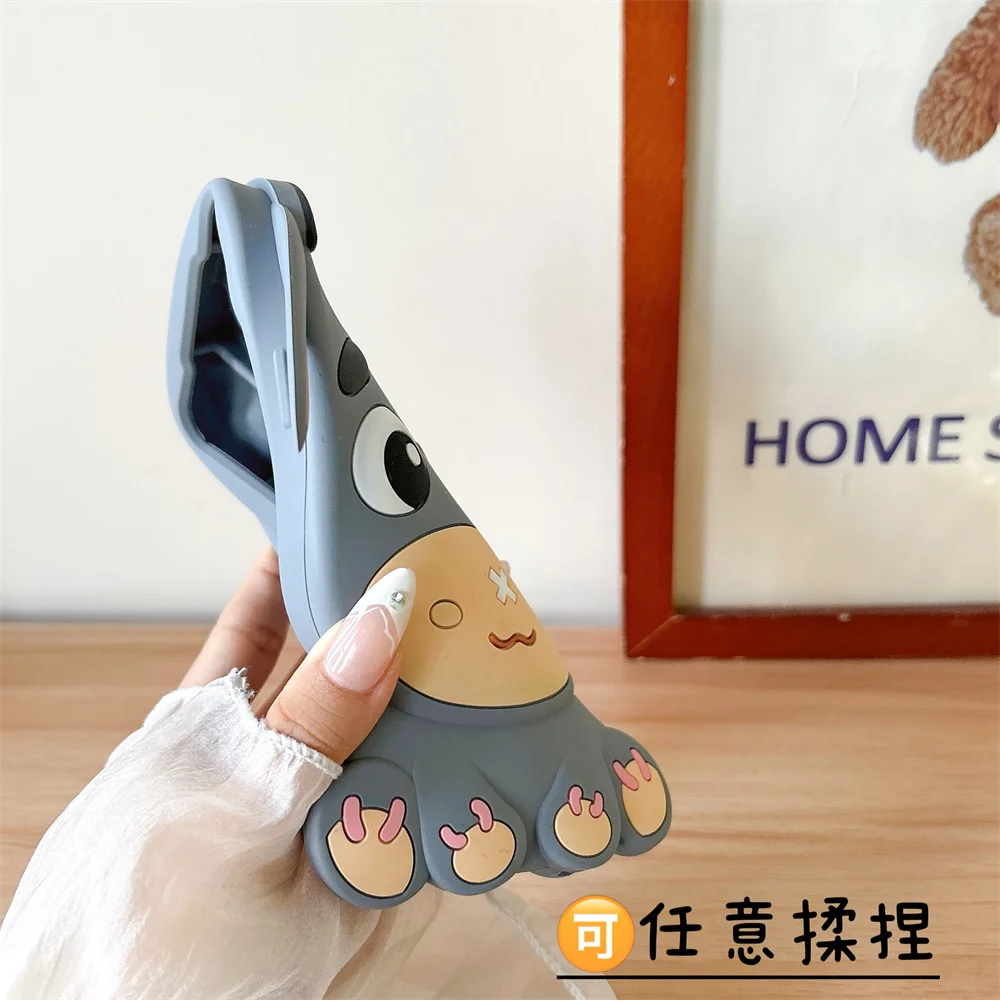 3D Cartoon Donkey Stereoscopic Silicone Rubber Case For iPhone 15 14 13 Pro Max 11 12 13 Y2K Anti Fall Kawaii Soft Silicone Case