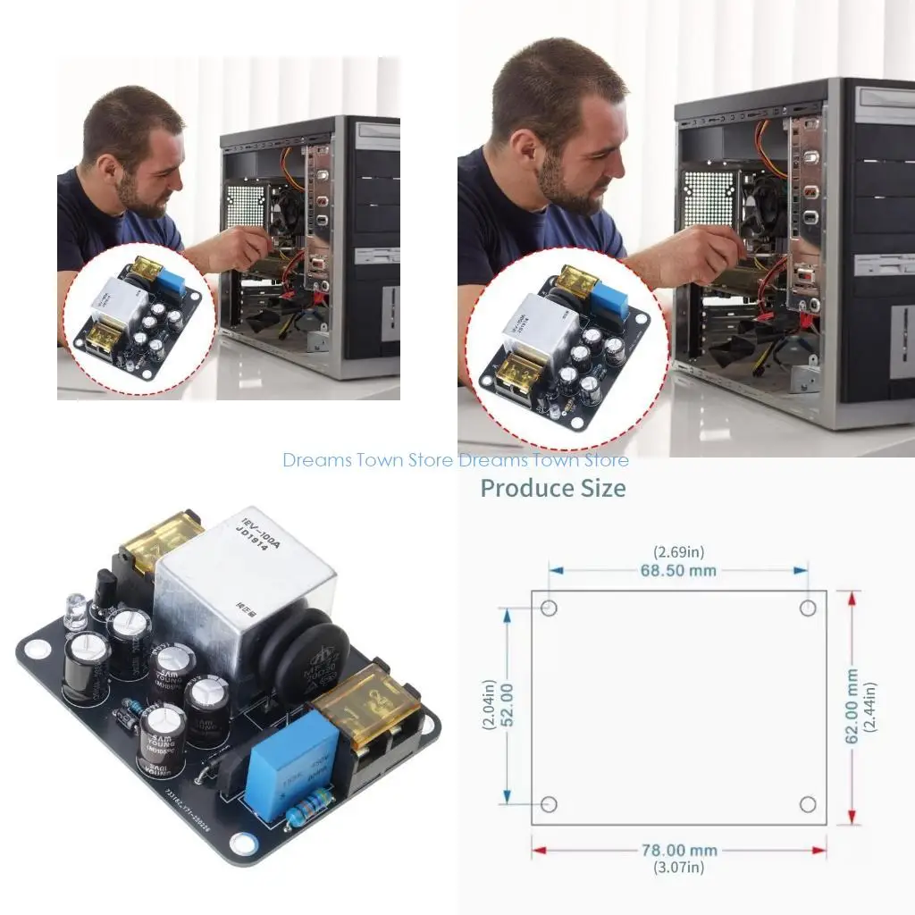 

HX6A Industrials Board Model 2400W 100A модуль реле с защитой цепей для оборудования DIY и лабораторного