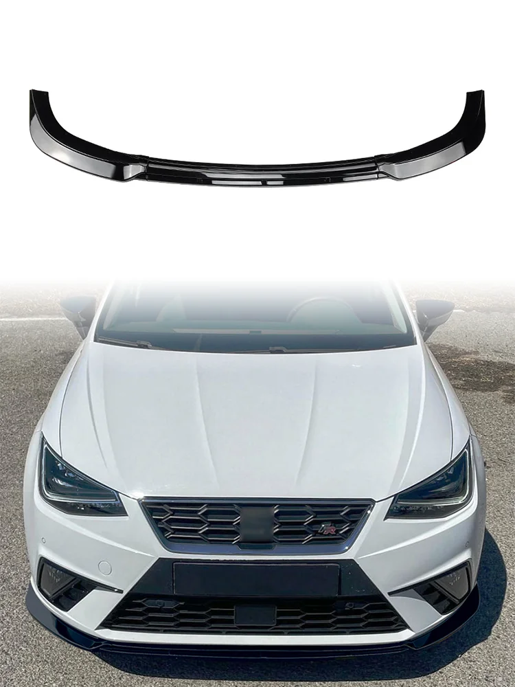 Kit de corps de diffuseur de lèvre de séparateur de pare-chocs avant, garniture de becquet pour Seat Ibiza MK5 Standard/FR 6F KJ1 2017 – 2024 + réglage du kit de carrosserie
