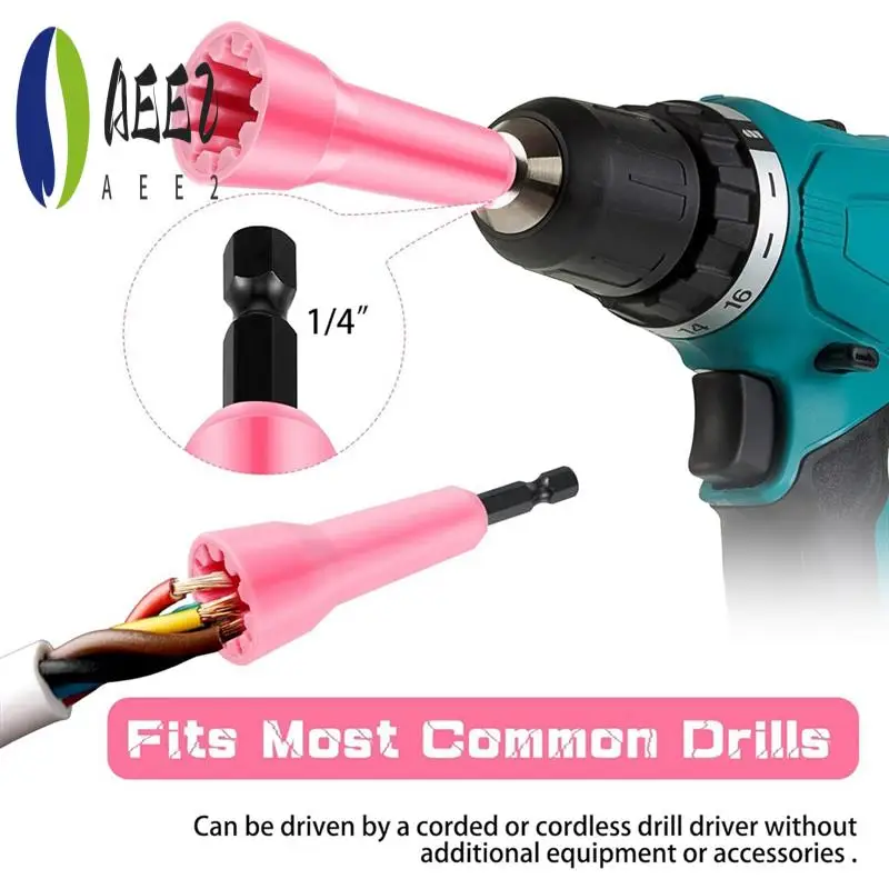 

AEE2-2Pc Wire Twisting Tool Wire Twister Tool Drill Wire Stripper Twisting Wire Connector Socket Wire Twisting Spinner