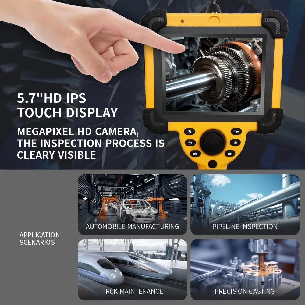 Professional Four Directions 360 Degrees Industrial Endoscope for Automotive Engine Maintenance Industrial Inspection