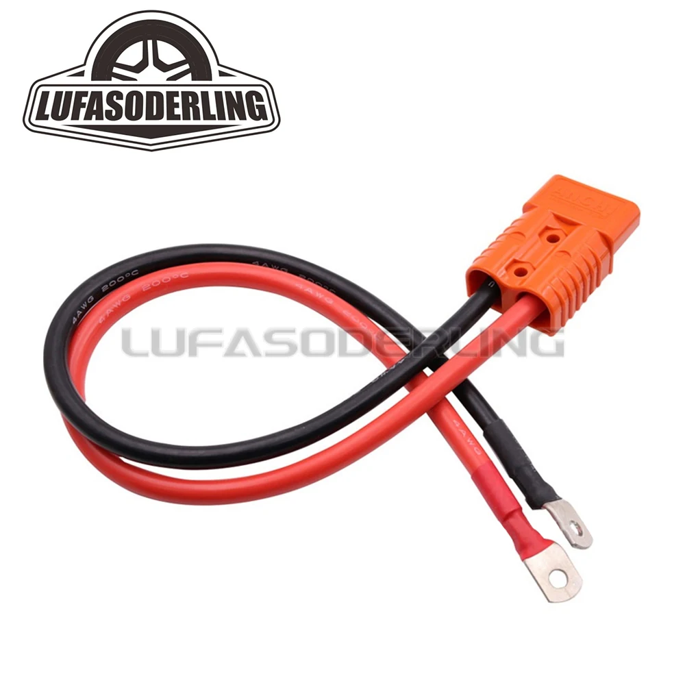 

1 шт., быстрый разъем для аккумулятора 120 А, водонепроницаемая вилка 6AWG 30 см, 600 В с клеммами для карандашей для гольфа Lifepo4, морской солнечной системы RV