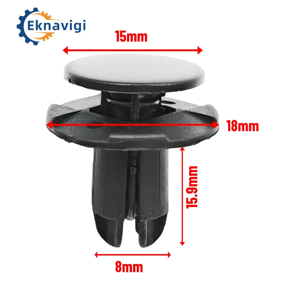 100PCS M8 Car Buckle Korean Car Bumper Leaf Decoration Fastener Clip Lining Mud Retaining OEM1420608250B, 865952T500