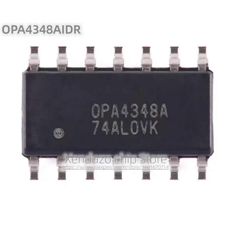 10pcs/lot OPA4348AIDR OPA4348A SOP-14 package Original genuine Operational amplifier chip