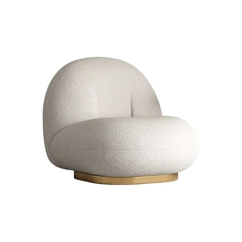 

Lamb fleece rotating sofa chair Sydney chair B & B high sense Internet celebrity Lazy recliner Home leisure chair