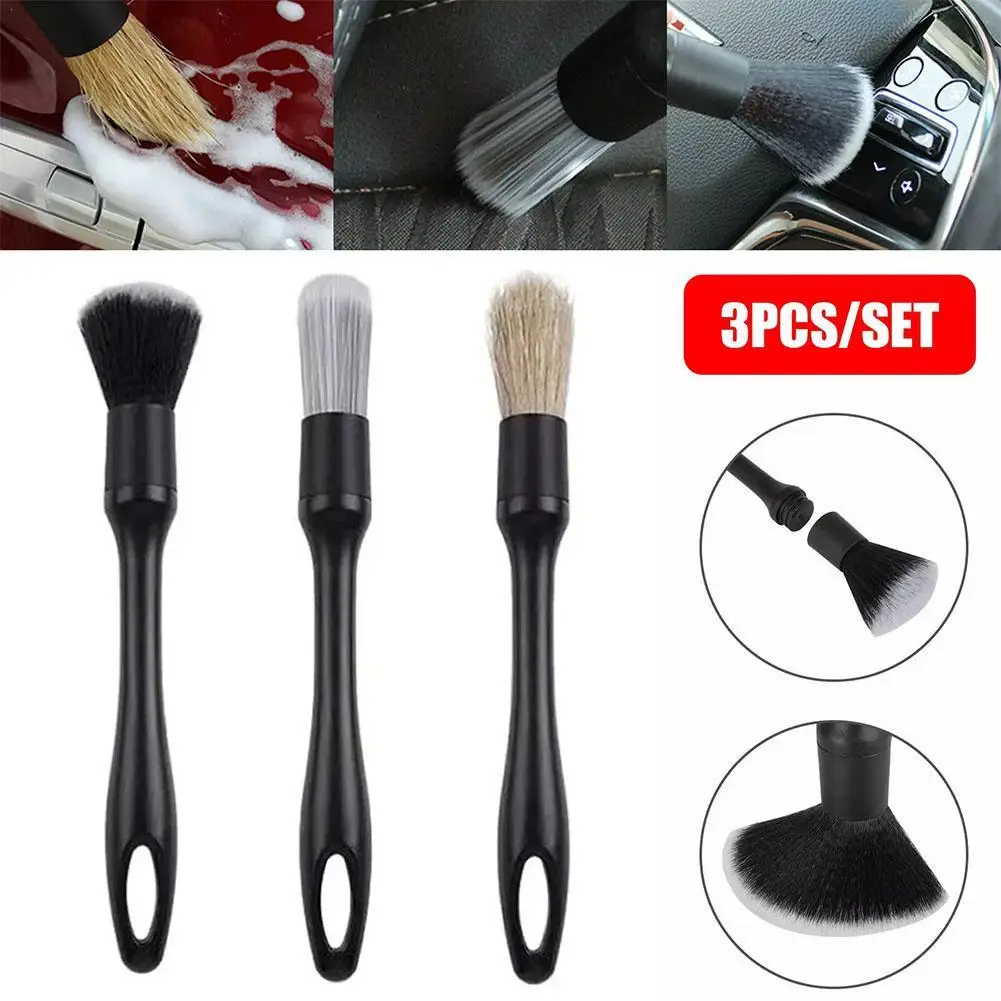 Detailing Brush Set Car Brushes Car Detailing Brush For Auto Cleaning Dashboard Air Outlet Wheel Wash Maintenance Tool