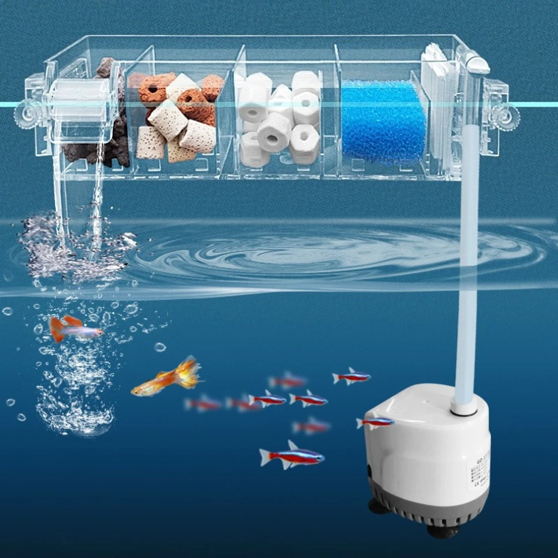 

Подвесной фильтр для аквариума, циклический культиватор, водопад, настенный фильтр для аквариума, кислородные бесшумные фильтры, фильтры для аквариума с черепахой