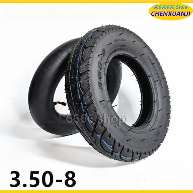 14 Inch 3.50-8 Thickened Innerouter Tires, Handcart, Labor Vehicle, Off-road Load, 3.00-8 Vacuum Tires, Innerouter Tire Straps