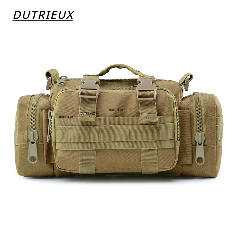 DUTRIEUX 3P Military Tactical Waist Pack Molle Outdoor Sports Chest Bag Camouflage Crossbody Backpack Multifunctional Handbag