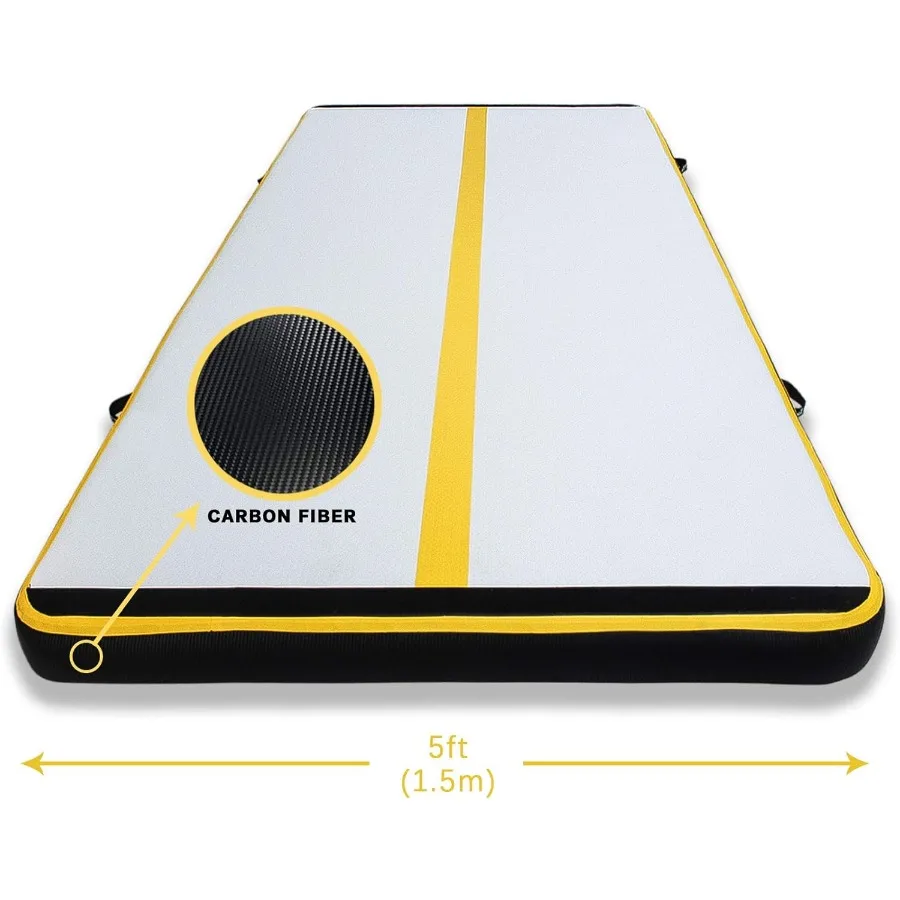 แผ่นรองออกกำลังกายแบบเป่าลม พร้อมปั๊มลม สำหรับใช้ในบ้าน ฝึกซ้อมยิมนาสติก เชียร์ลีดเดอร์