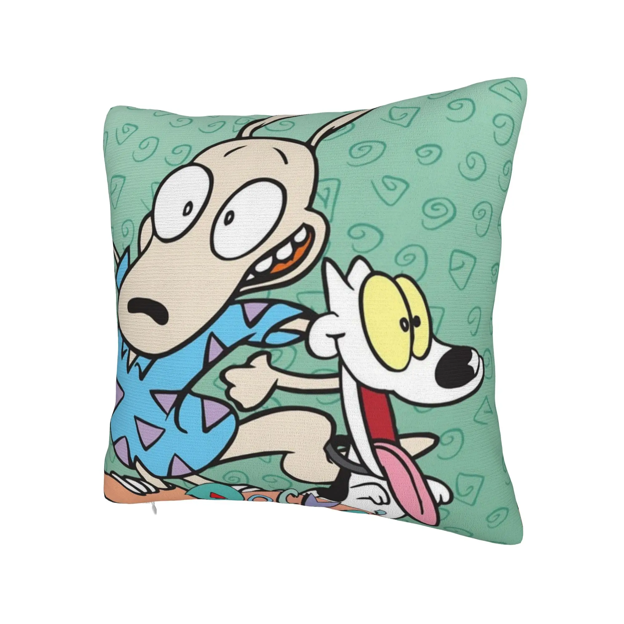 Decorative Pillowcase The Ren & Stimpy Show Cartoon Merchandise Car  Pillow Case Cover Zipper Multi Size