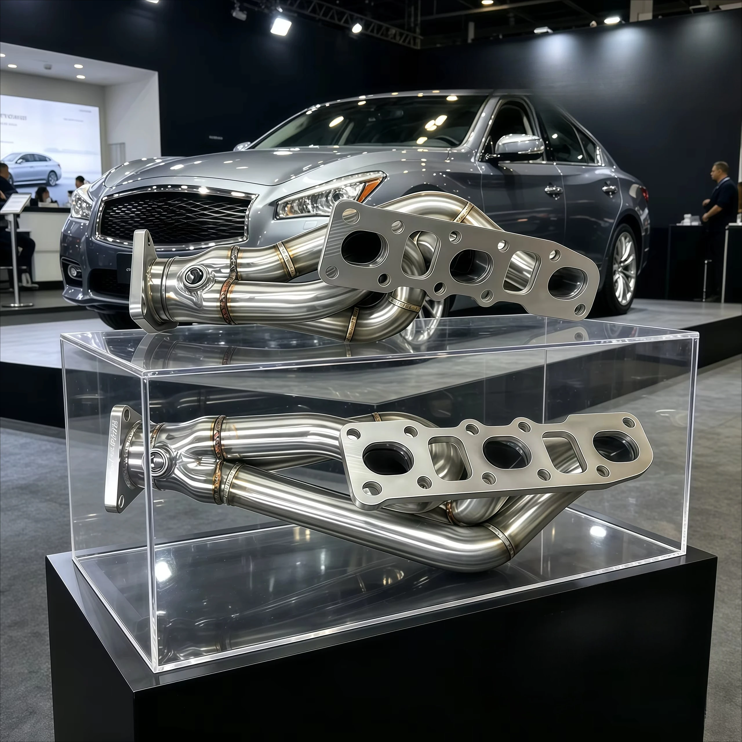 Header Exhaust Manifold Exhaust Pipes Ss304 for Infiniti G37 3.7 2008-2018 Optimized Exhaust Efficiency High Torque Enhanced