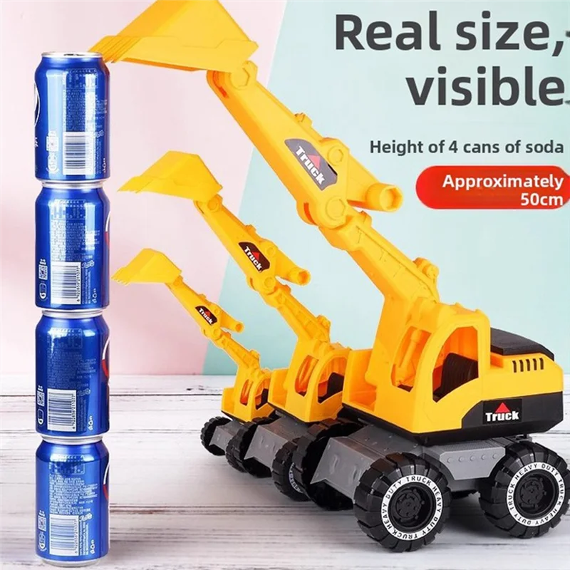 Highly Recommended Large Size Engineering Vehicle Set For Children Inertial Soil Excavator Anti-Colion Sand Loading Unloadin