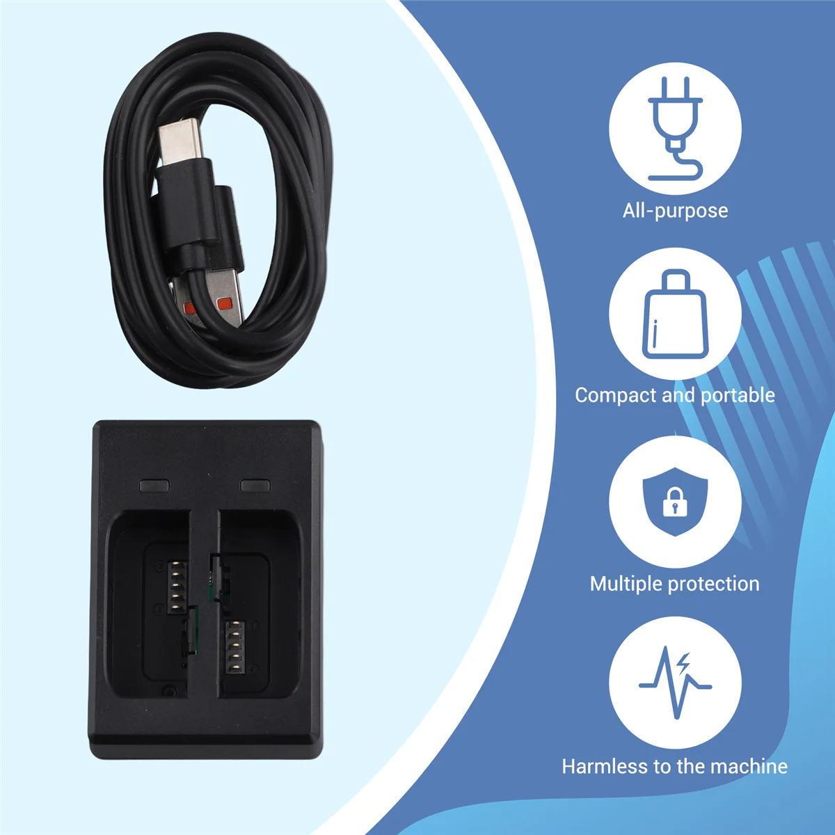 

【Подряжение цены】SJCAM C300 Аксессуары для зарядного устройства Мощность для спортивной камеры SJCAM C300 Резервная батарея Базовое зарядное устройство