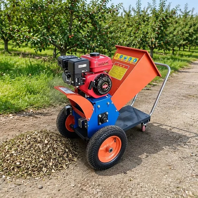 Hot-selling mobile  engine Wood pulverizer Branch debris Composting Agricultural pulverizer