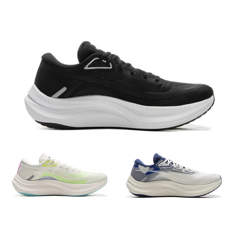 Li-ning hombres YUEYING 4 zapatos para correr con cojín comodidad forro ligero zapatos deportivos antideslizantes zapatillas de deporte usables ARHV001