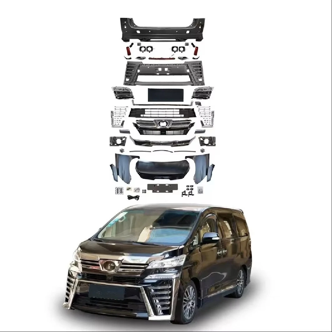 

For to Yo Ta Vellfire 2008-2014 20series to 2018-2023 35 Series Bodykit Car Bumper Hood Fender LED Headlights Grille