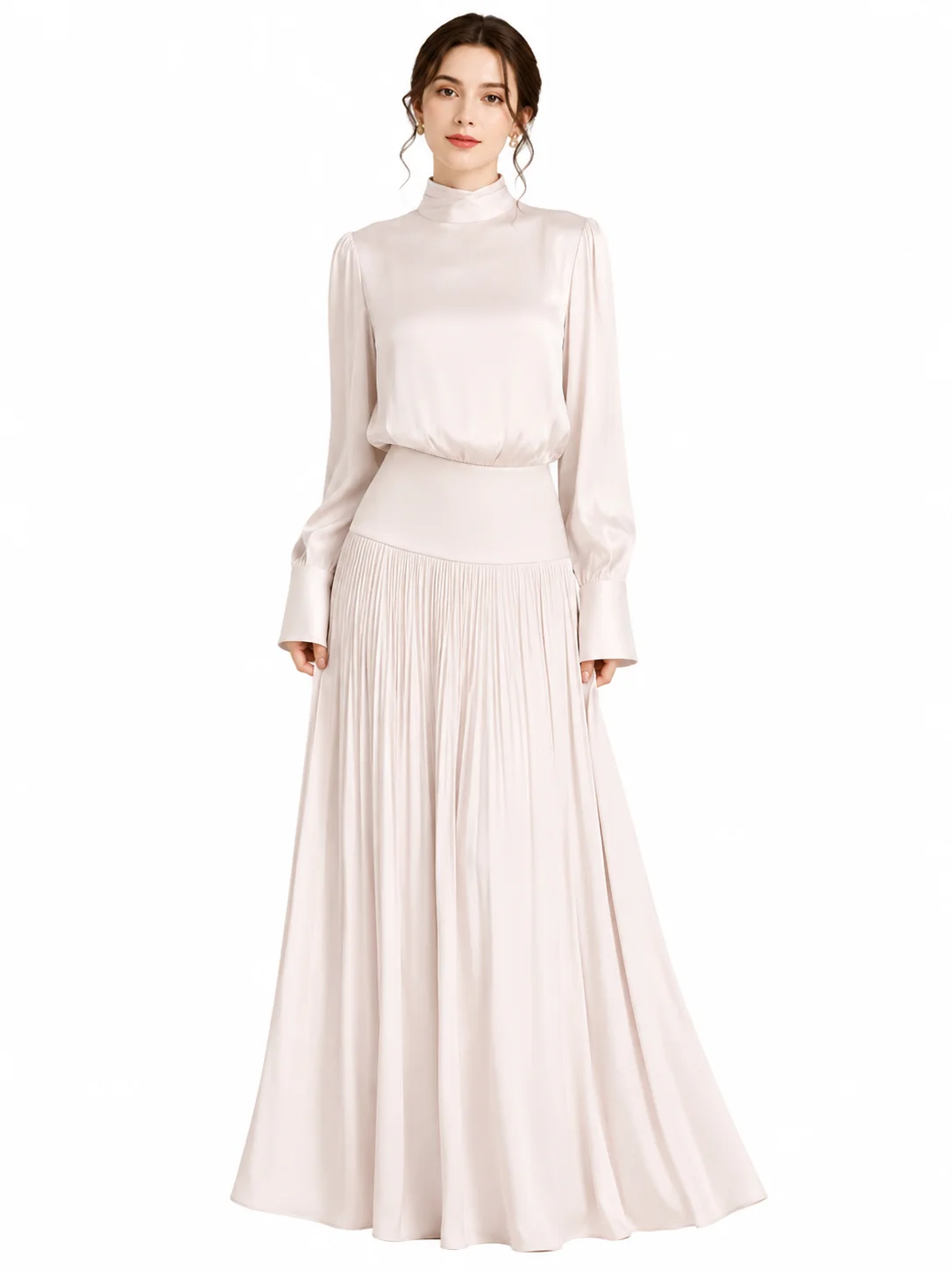 Elegant Women's Two Piece Turtleneck Outfit Set