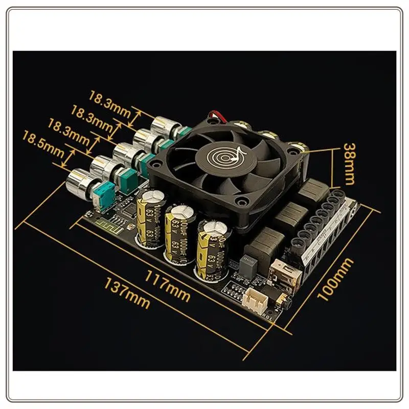 موثوقة-ZK-DAS A1 بلوتوث مكبر للصوت لوحة تركيبية 2X160w + 220W TDA7498E + ADAU1701 مع وحدة الراحة متعددة الوظائف DSP ، B Ea