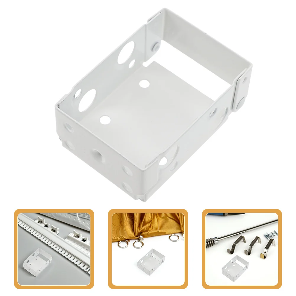 

8Pcs Window Blind Installation Brackets White Metal Heavy Duty Blind Holder Brackets Replacement Bracket Accessories Horizontal