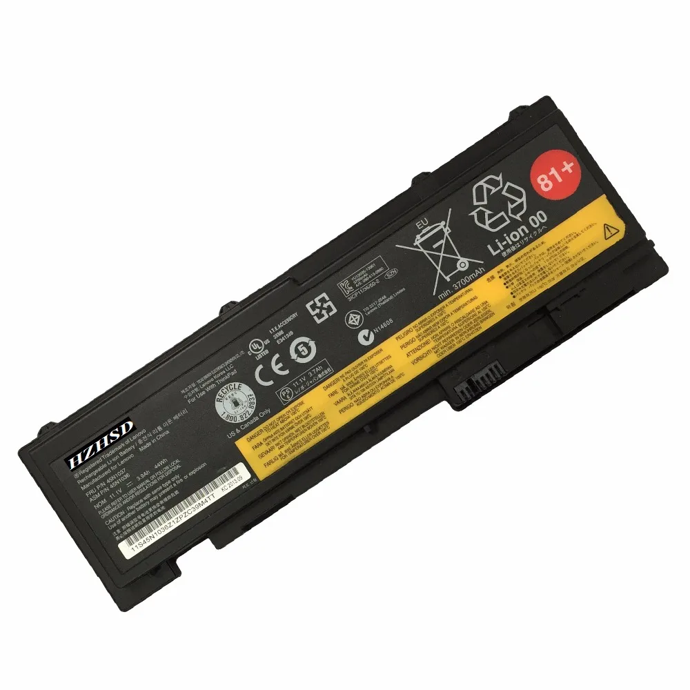 Imagem -02 - Original Novo T430s T420s Bateria do Portátil para Lenovo Thinkpad 45n1036 45n1037 45n1038 0a36309 11.1v 44wh