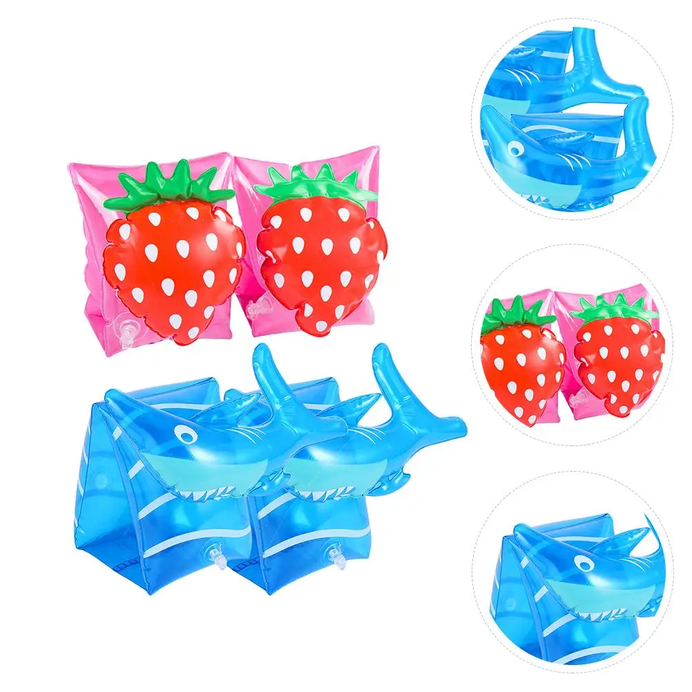 2 пары детских нарукавников, повязки для плавания, детские кольца, надувные рукава, поплавки, купальники