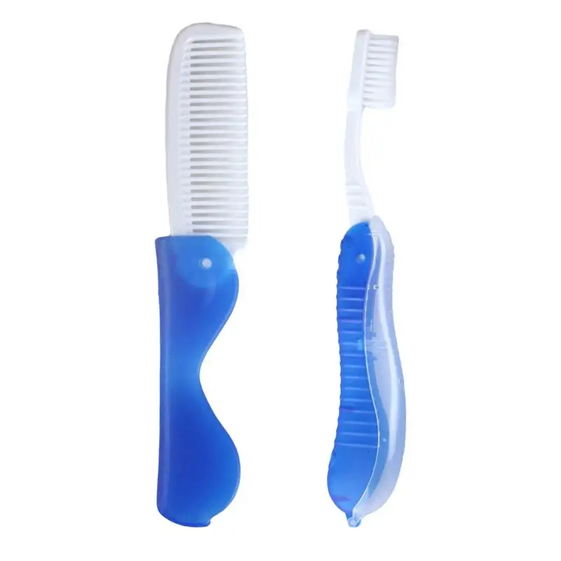 Hygiene Oral Disposable Foldable Travel Camping Toothbrush Portable Folding Comb Hiking Tooth Brush Tooth Cleaning Tools