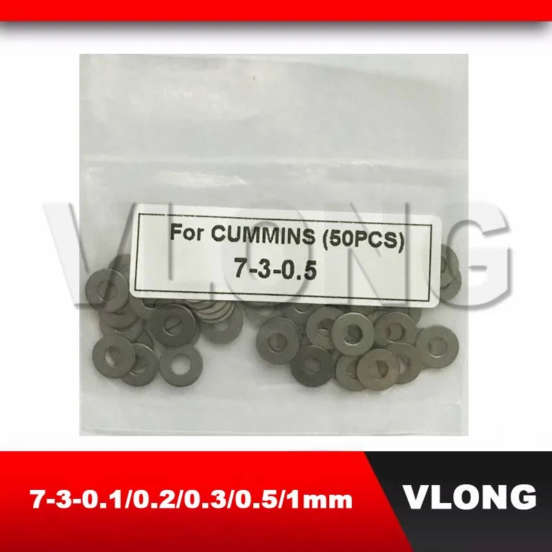 Diesel Fuel Injector 7-3-0.1MM Adjustment Pressure Washer Shims 0.1mm 0.2mm 0.3mm 0.5mm 1mm Adjusting Pressure Pad