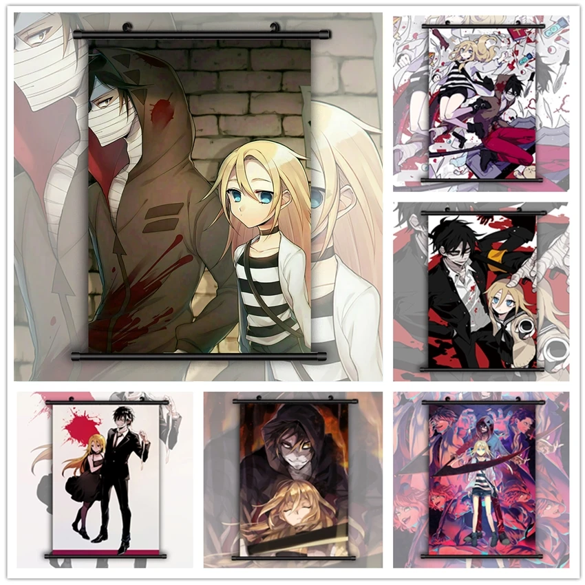 Angels of Death Rachel Gardner Isaac Foster Japan Classic Canvas Painting Anime Posters Prints for Home Decor Room Decor Picture