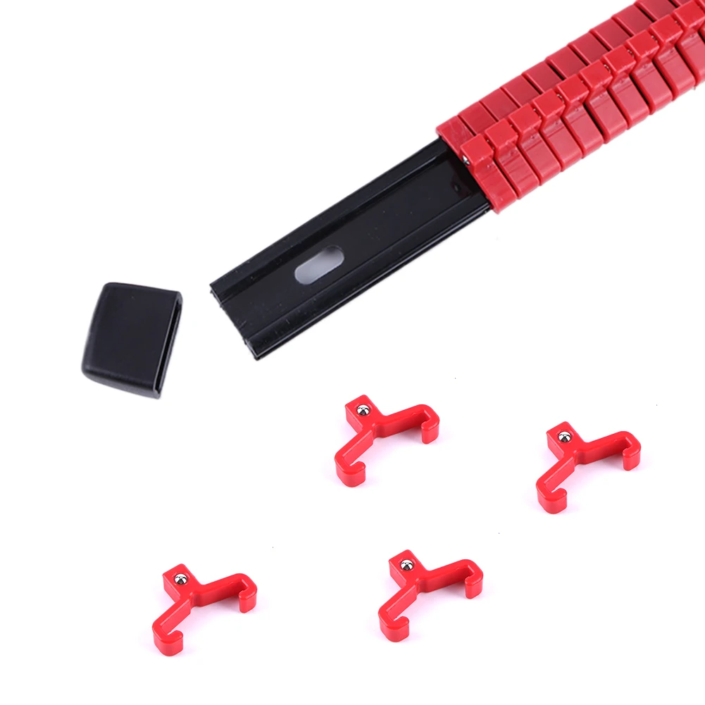 

1/2 3/8 1/4-Inch 360° Socket Holder Organizer Socket Storage Rails Portable Socket Clip Rail Holder for Tool Storage