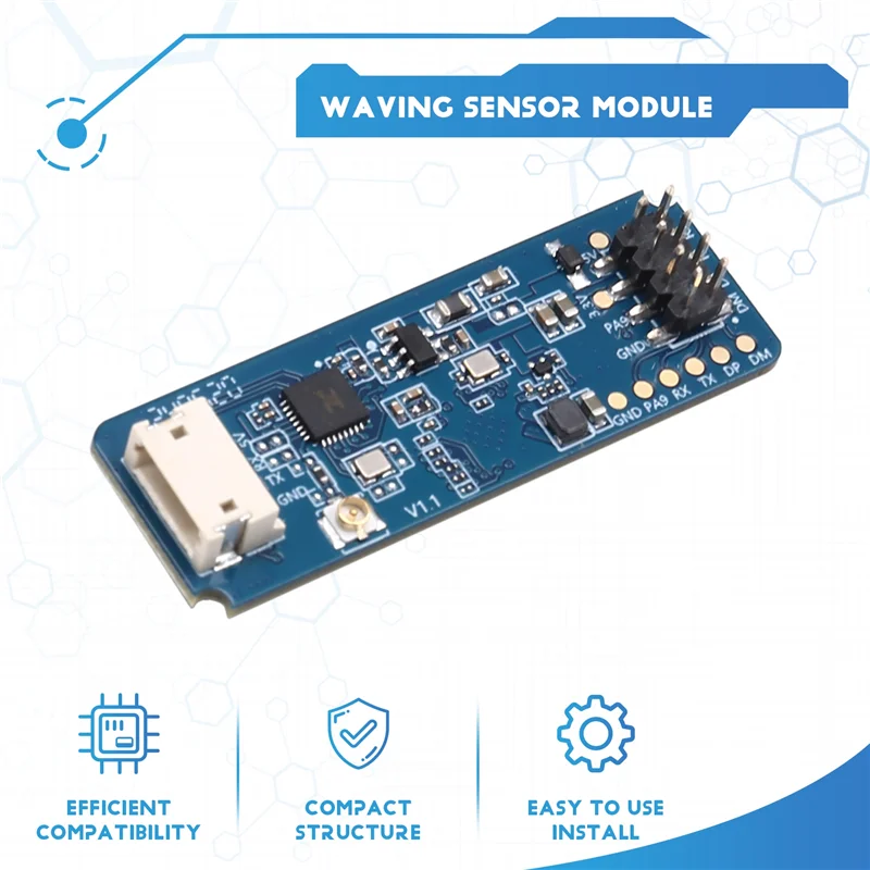 New 24G Gesture Recognition Millimeter Wave Radar LD2450A Human Proximity Sensing Switch Radar Module