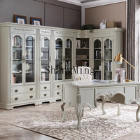 HJ new modern solid wood study table computer table light luxury desk home