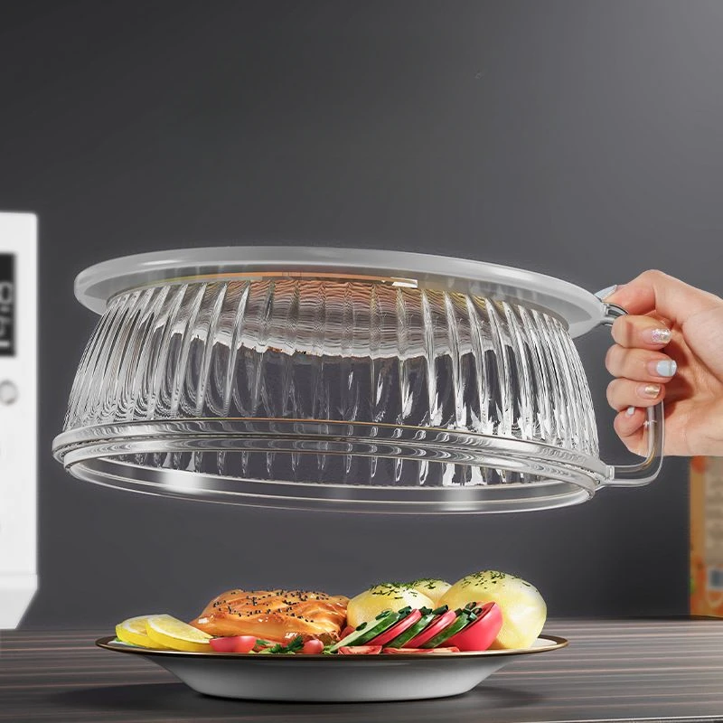 Microwave Splash Proof PC Cover High-temperature Resistant Bowl Cover Household Food Grade Plastic Microwave Hot Dishes Lid