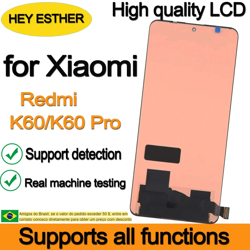 Original OLED 6.67'' Replacement For Xiaomi Redmi K60 K60 Pro LCD Display Touch Screen