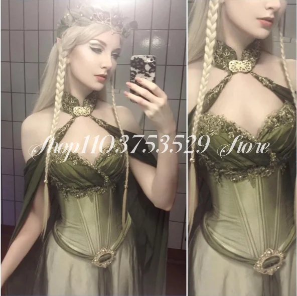 Fantasy Fairytale Elf Evening Dress Vintage Medieval Victorian Beaded Applique Lace Up Long Custom  فساتين للمناسبات الرسمية2026 view 3