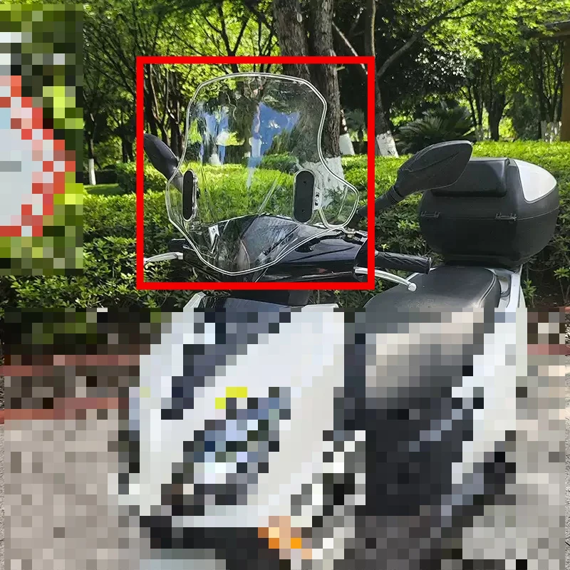 For Suzuki UY125 Haojue AFR125 Motorcycle Modified Windshield Wind Deflector Heightened Windshield Front Glass Accessories Parts