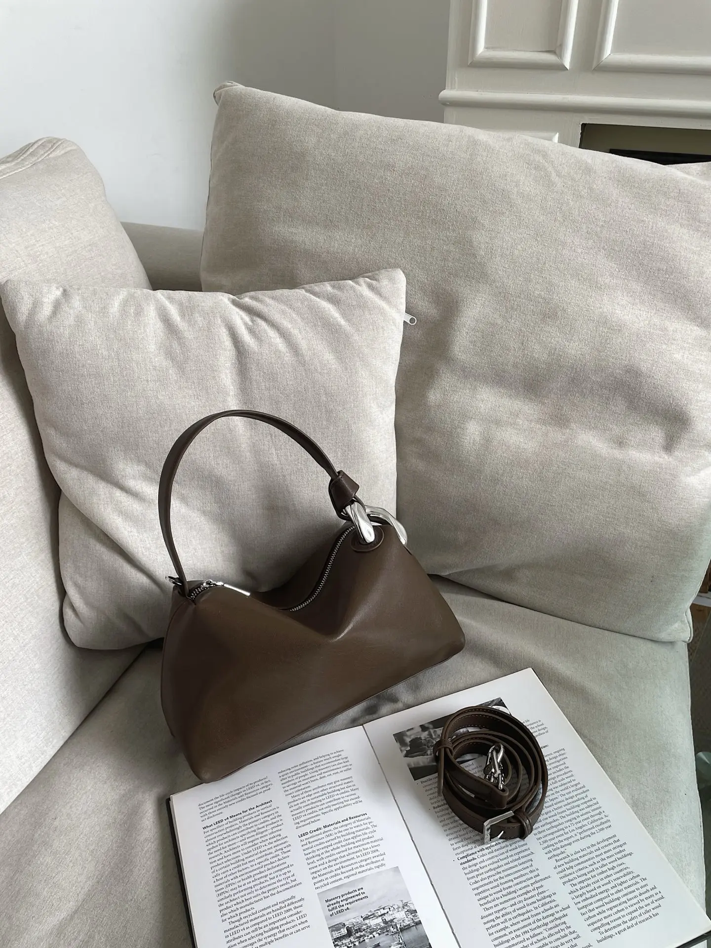 Kadın Hakiki Deri Omuz Crossbo - Interior Design Minimalist incelemesi ve fiyatı