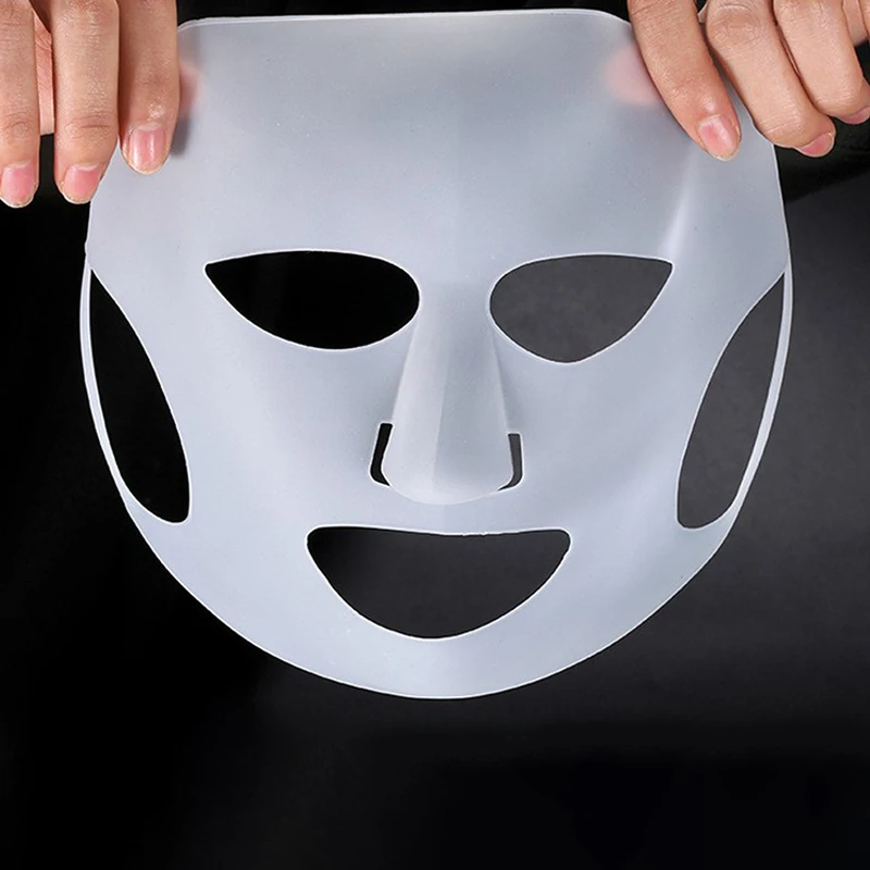 غطاء قناع السيليكون، قناع ثابت مثبت على الأذن لترطيب وامتصاص الجوهر، أداة العناية بالوجه قابلة لإعادة الاستخدام