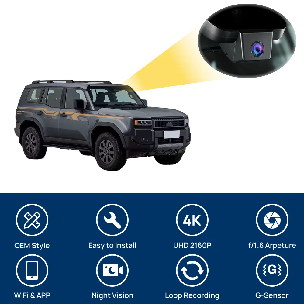 توصيل وتشغيل OEM مخصص لسيارة لكزس GX 550 GX550 GX550h/تويوتا لاند كروزر برادو موديل سنة 2024 إلى 2025