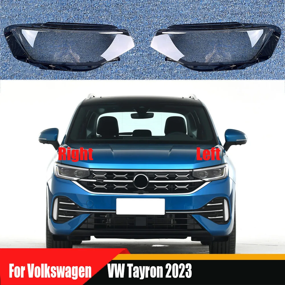 

For Volkswagen VW Tayron 2023 2024 Transparent Headlight Cover Headlamp Shell Clear Lens Plexiglass Replace Original Lampshade