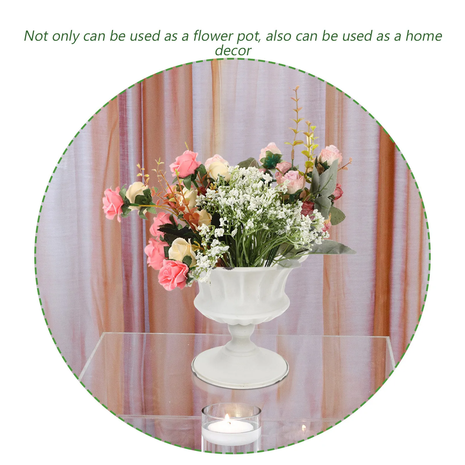 

Vintage Style Iron Flowerpot Decorative Plant Container Garden Home Balcony Hotel Creative Flower Bucket For Indoor Plants