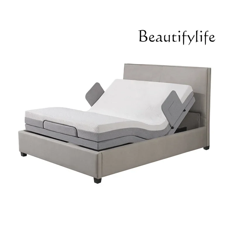 

Suitable old bed electric care bed multi-function foldable lifting remote control intelligent widening double bed with guardrail