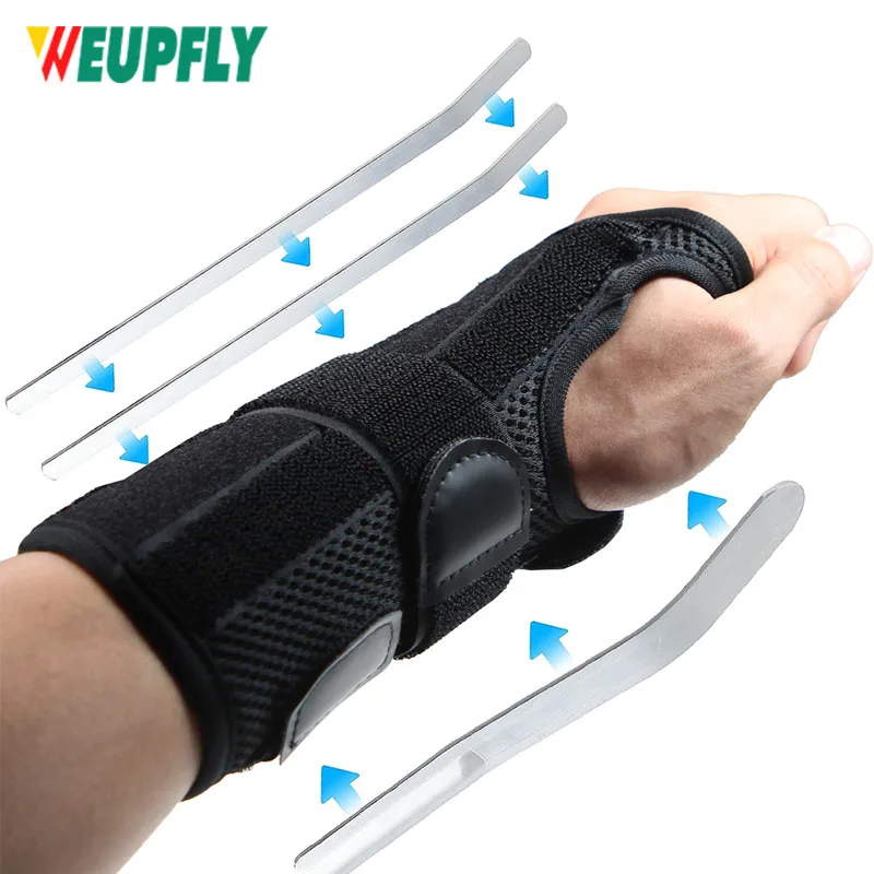 Wrist Brace for Carpal Tunnel, Adjustable Wrist Support Brace with Splints Left Hand,Arm Compression Hand Support for Wrist Pain