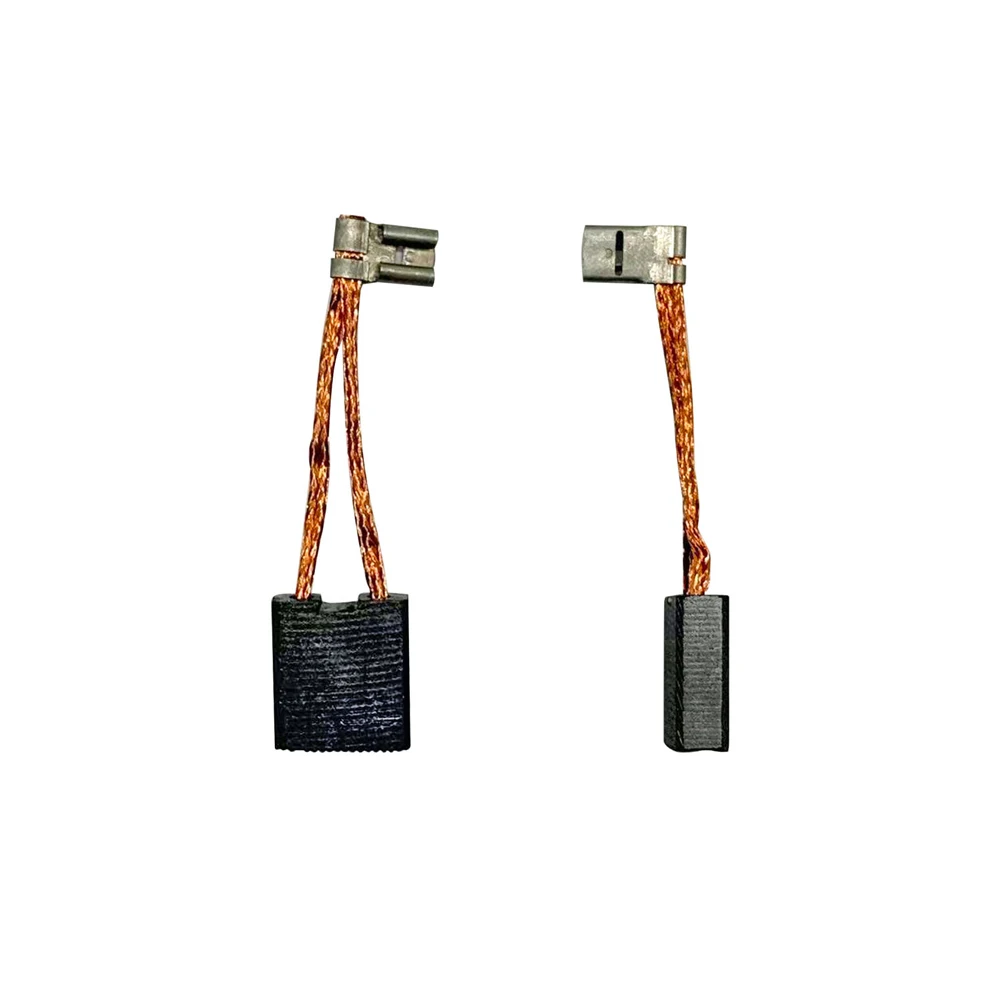 2PCS Carbon Brushes Electric Motor Repair Parts With Wire/carbon Brush Spring For 180/230 Angle Grinder Power Tool Parts