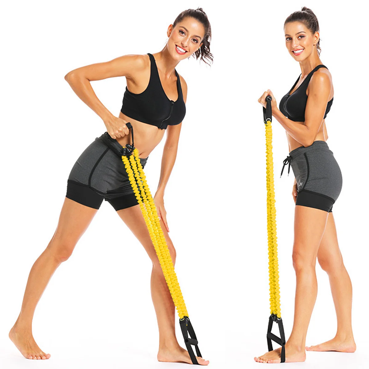 

Adults Chest Expander Three Tubes Spring Exerciser Portable Muscle Training Equipment Stretchy Arm Pulling Resistant Band Black