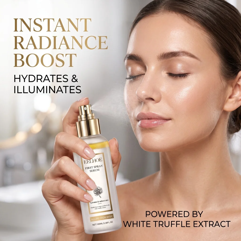 Truffle Hydrating Facial Spray Serum Smooth Skin Shrink Pores Moisturizing Repair Brighten Complexion Nourishing Facial Essence